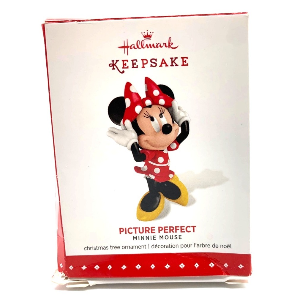 2015 Hallmark Keepsake Disney Minnie Mouse Picture Perfect Christmas Ornament